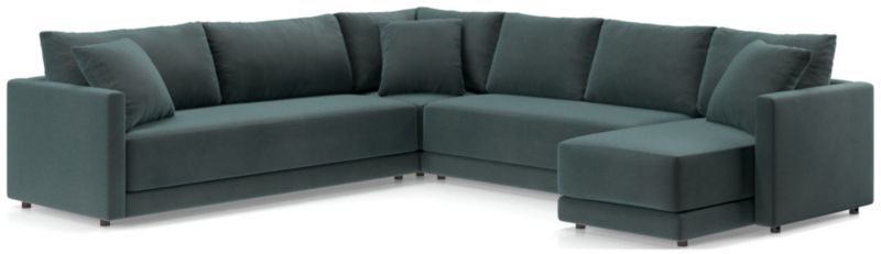 Gather 4-Piece L-Shaped Bench Sectional Sofa with Chaise Lounge - image 0 of 11