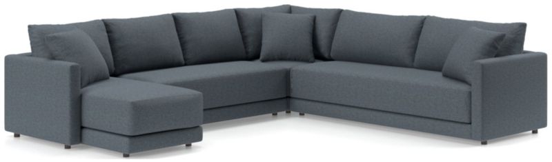 Gather 4-Piece L-Shaped Bench Sectional Sofa with Chaise Lounge - image 0 of 11