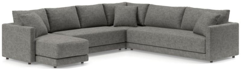 Gather 4-Piece L-Shaped Bench Sectional Sofa with Chaise Lounge - image 0 of 12