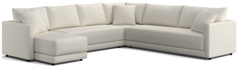 Gather 4-Piece L-Shaped Bench Sectional Sofa with Chaise Lounge - image 0 of 11