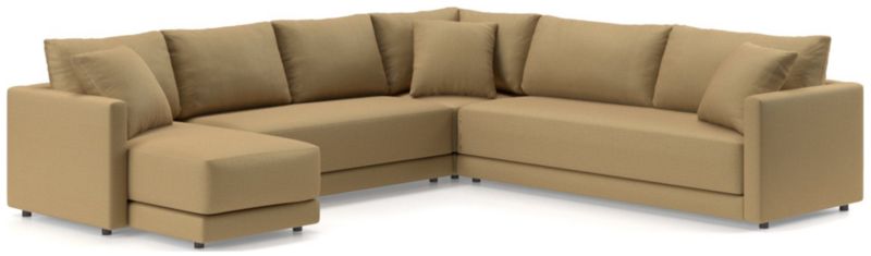 Gather 4-Piece L-Shaped Bench Sectional Sofa with Chaise Lounge - image 0 of 11