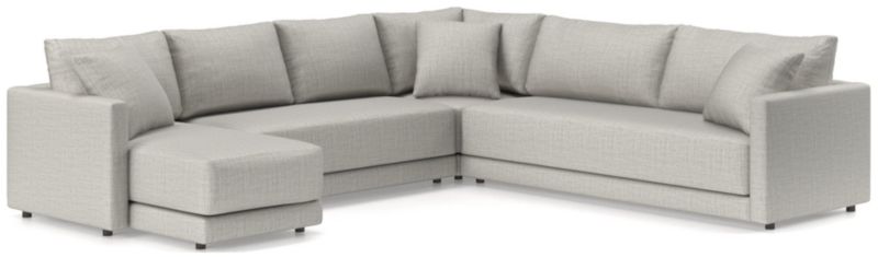 Gather 4-Piece L-Shaped Bench Sectional Sofa with Chaise Lounge - image 0 of 11