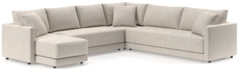 Gather 4-Piece L-Shaped Bench Sectional Sofa with Chaise Lounge - image 0 of 12