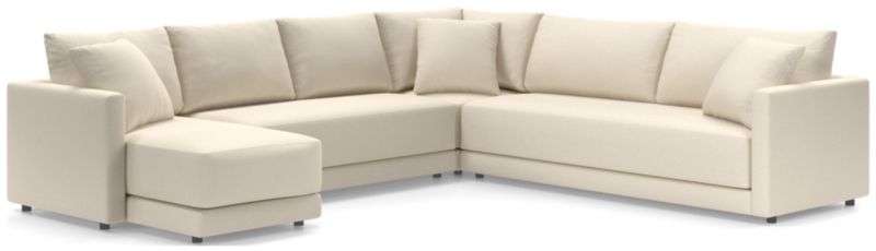 Gather 4-Piece L-Shaped Bench Sectional Sofa with Chaise Lounge - image 0 of 11