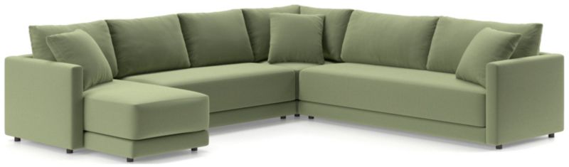 Gather 4-Piece L-Shaped Bench Sectional Sofa with Chaise Lounge - image 0 of 11