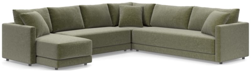 Gather 4-Piece L-Shaped Bench Sectional Sofa with Chaise Lounge - image 0 of 11