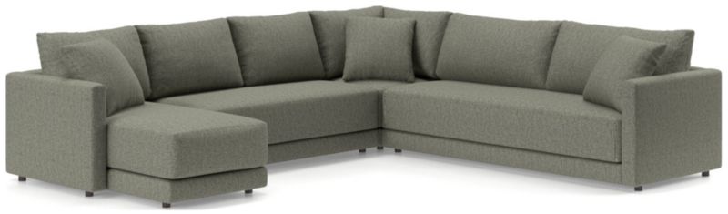 Gather 4-Piece L-Shaped Bench Sectional Sofa with Chaise Lounge - image 0 of 11