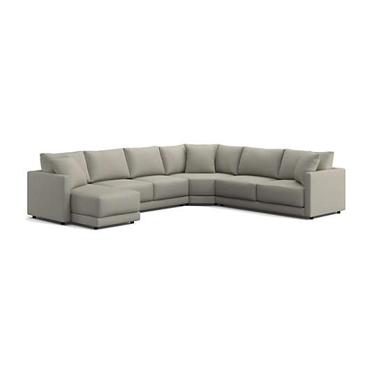 Gather 4-Piece Wedge Sectional Sofa with Chaise Lounge