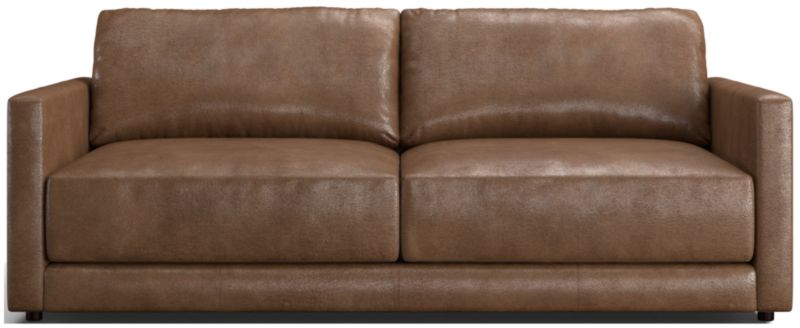 Gather Deep Leather Sofa - image 0 of 11