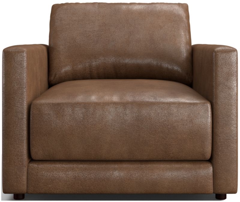 Gather Deep Leather Chair - image 0 of 10