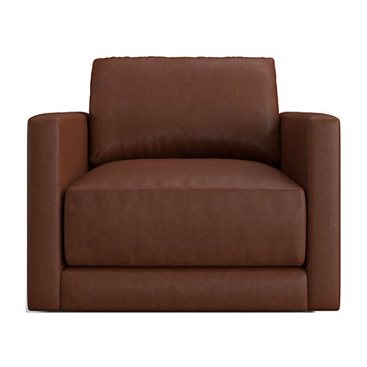 Gather Deep Leather Swivel Chair