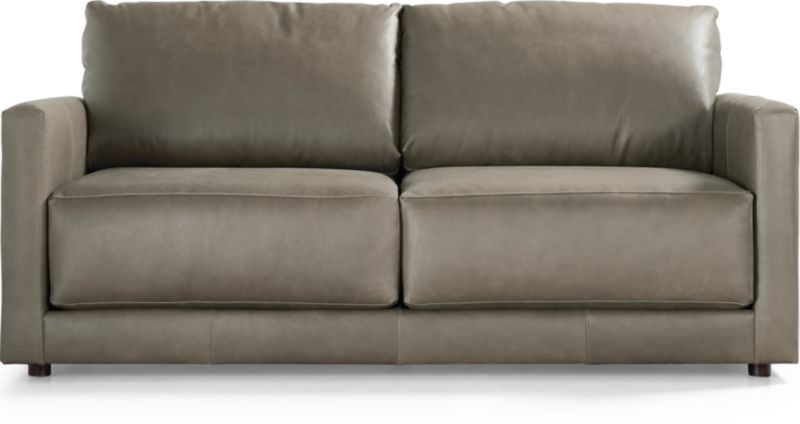 Gather Leather Apartment Sofa - image 0 of 10