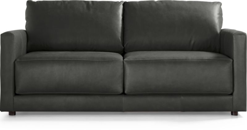 Gather Leather Apartment Sofa - image 0 of 10