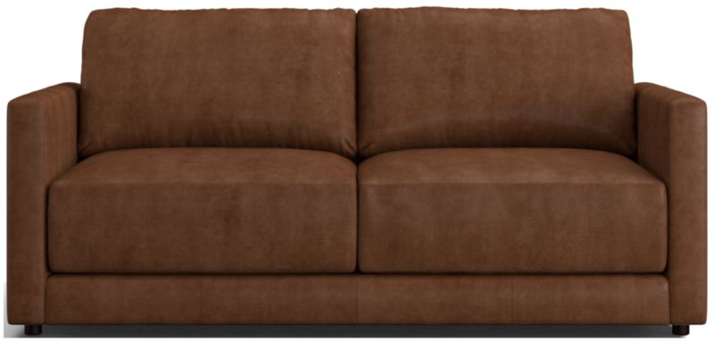 Gather Leather Apartment Sofa - image 0 of 10