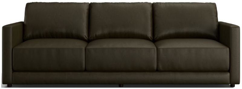 Gather Leather Sofa 98" - image 0 of 10