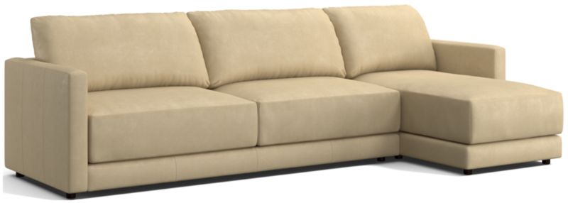 Gather Leather 2-Piece Sectional Sofa - image 0 of 9