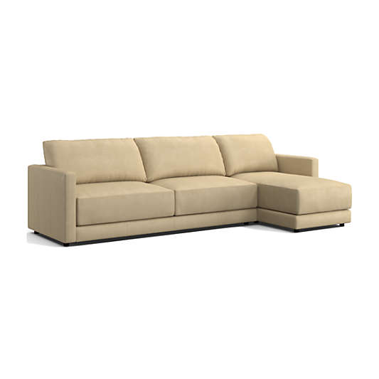Gather Leather 2-Piece Sectional Sofa