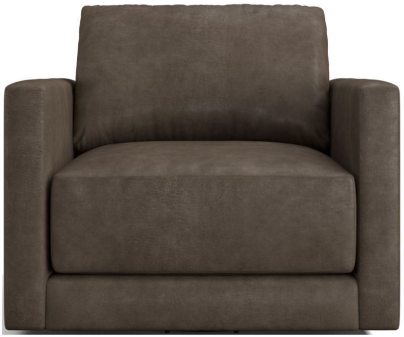 Gather Leather Swivel Chair - image 0 of 9