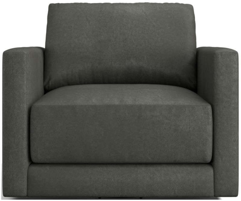 Gather Leather Swivel Chair - image 0 of 10