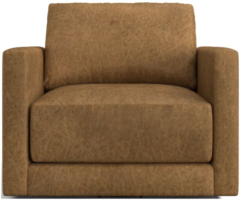 Gather Leather Swivel Chair - image 0 of 9