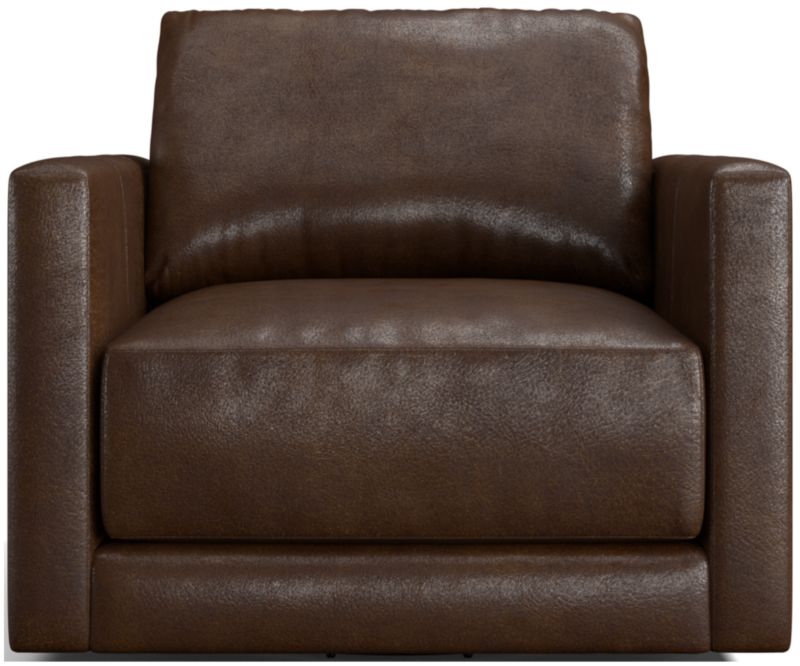 Gather Leather Swivel Chair - image 0 of 9