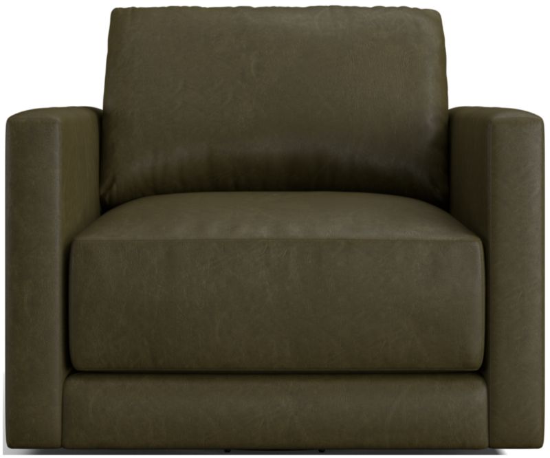 Gather Leather Swivel Chair - image 0 of 9