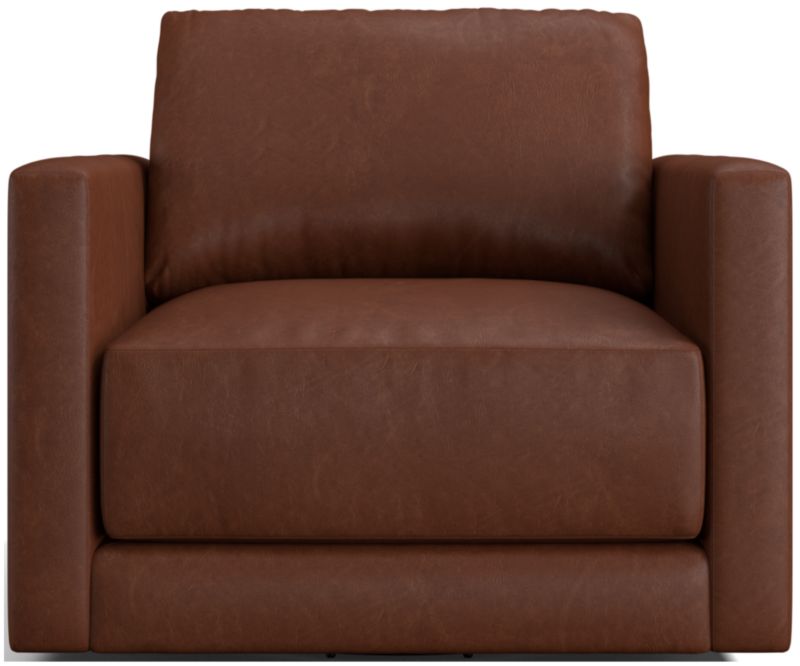 Gather Leather Swivel Chair - image 0 of 9