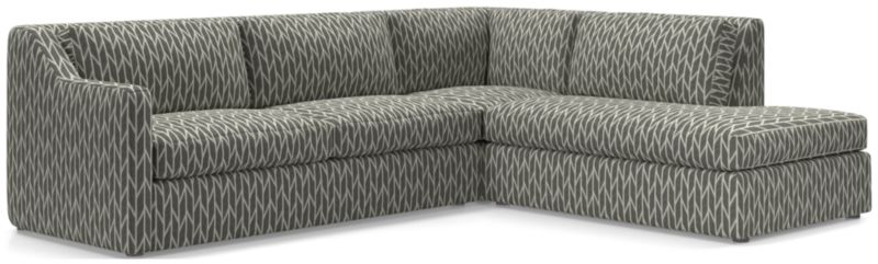 Notch 3-Piece Right-Arm Bumper Sectional Sofa - image 0 of 4