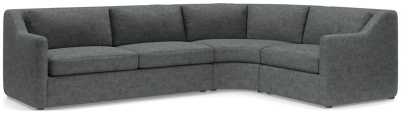 Notch 3-Piece Wedge Sectional Sofa - image 0 of 4