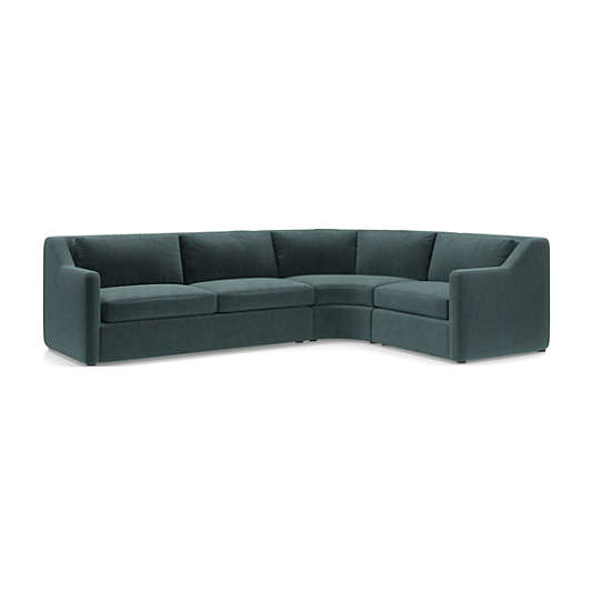 Notch 3-Piece Wedge Sectional Sofa