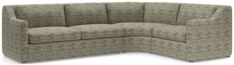 Notch 3-Piece Wedge Sectional Sofa - image 0 of 4