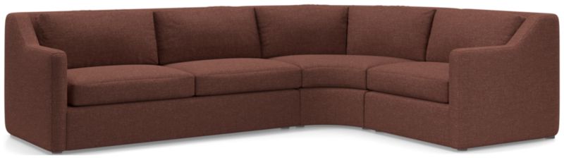 Notch 3-Piece Wedge Sectional Sofa - image 0 of 4