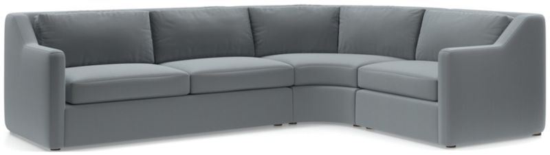 Notch 3-Piece Wedge Sectional Sofa - image 0 of 4