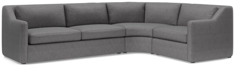 Notch 3-Piece Wedge Sectional Sofa - image 0 of 4