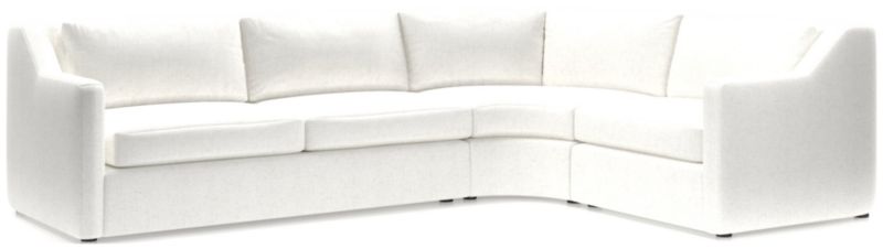 Notch 3-Piece Wedge Sectional Sofa - image 0 of 4