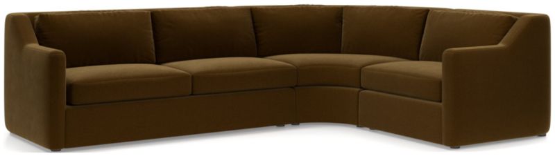 Notch 3-Piece Wedge Sectional Sofa - image 0 of 4