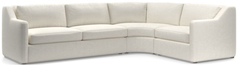 Notch 3-Piece Wedge Sectional Sofa - image 0 of 4