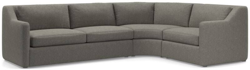 Notch 3-Piece Wedge Sectional Sofa - image 0 of 4