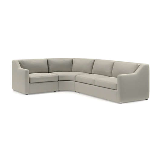 Notch 3-Piece Wedge Sectional Sofa