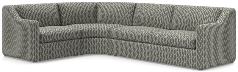 Notch 3-Piece Wedge Sectional Sofa - image 0 of 4