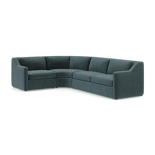 Notch 3-Piece Wedge Sectional Sofa