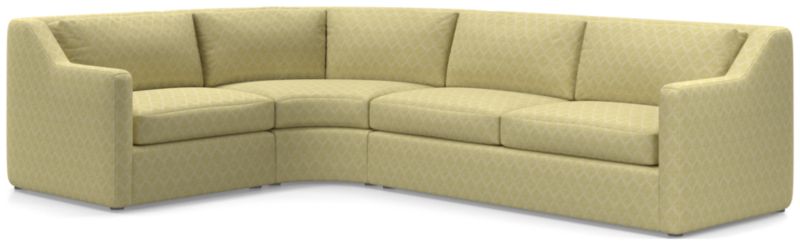 Notch 3-Piece Wedge Sectional Sofa - image 0 of 4