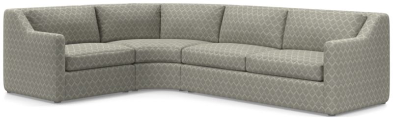 Notch 3-Piece Wedge Sectional Sofa - image 0 of 4