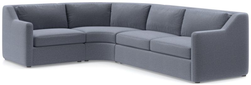 Notch 3-Piece Wedge Sectional Sofa - image 0 of 4