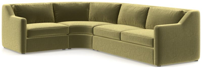 Notch 3-Piece Wedge Sectional Sofa - image 0 of 4