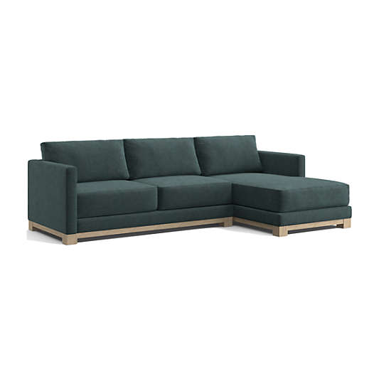 Gather Wood Base 2-Piece Sectional