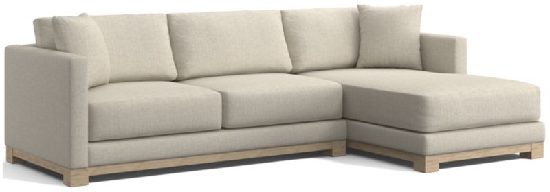 Gather Wood Base 2-Piece Sectional - image 0 of 10