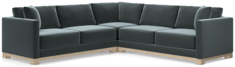 Gather Wood Base 3-Piece L-Shaped Sectional - image 0 of 8