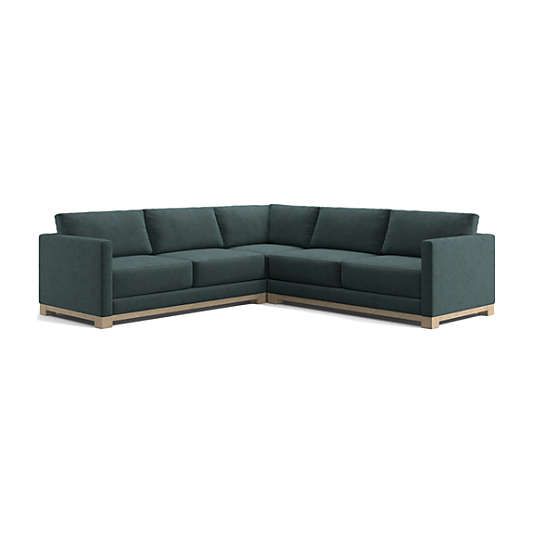 Gather Wood Base 3-Piece L-Shaped Sectional