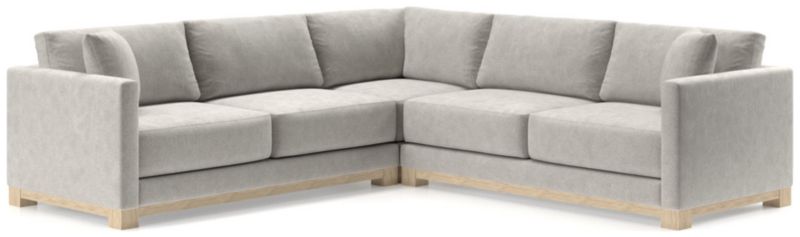 Gather Wood Base 3-Piece L-Shaped Sectional - image 0 of 8